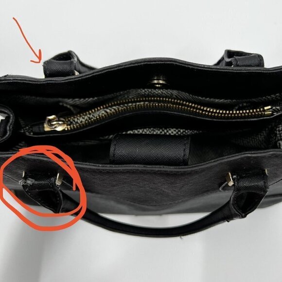 Rebecca Minkoff Black Gold Amorous Satchel - Picture 10 of 12